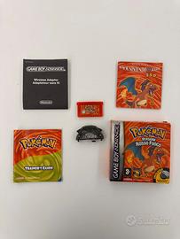 RARO CIB Pokémon Rosso Fuoco gba 2004 PAL ITA 100%