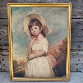 Riproduzione artistica stampa su tela vintage 