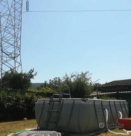 Piscina fuori terra 4x2x1,20 con pompa a sabbia nu