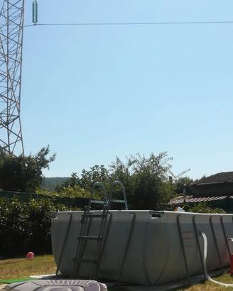 Piscina fuori terra 4x2x1,20 con pompa a sabbia nu