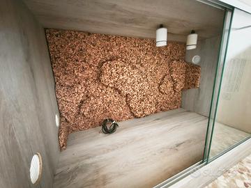 Terrario in legno 90x50 per rettili