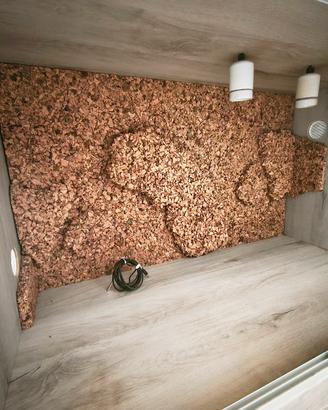 Terrario in legno 90x50 per rettili