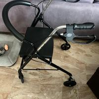 Deambulatore per anziani da esterni + cestino