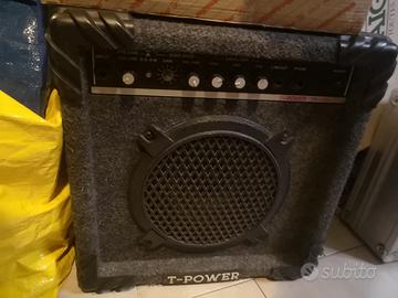 AMPLIFICATORE CHITARRA T-POWER TP220 CON MICROFONI