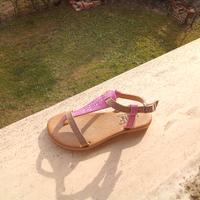 sandalo infradito bambino vera pelle n.28