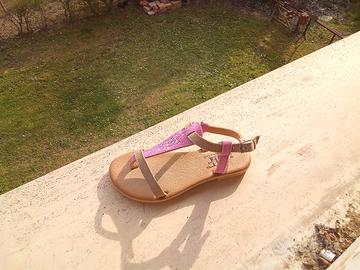 sandalo infradito bambino vera pelle n.28