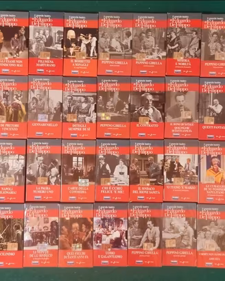 Set completo vhs "Il grande teatro di Eduardo"