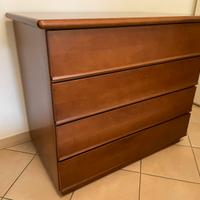 Cassettiera - Comò in legno noce