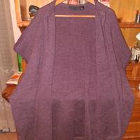 Cardigan Donna Vinaccia grande caldo Taglia Unica