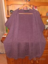 Cardigan Donna Vinaccia grande caldo Taglia Unica