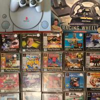 Console PlayStation 1 +volante completo +20 gioch