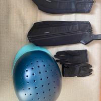 Cap ghette guanti da equitazione