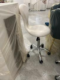 2 sgabello con schienale