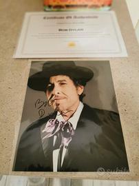 Bob Dylan Foto e autografo con garanzia 