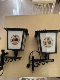 Lampade vintage birra Moretti da pub