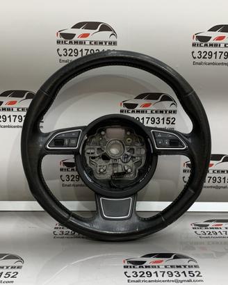 Volante multifunzione sterzo in pelle nera audi a