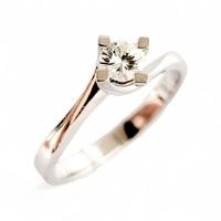 Anello Solitario  valentino  ct 0,30 Oro bianco