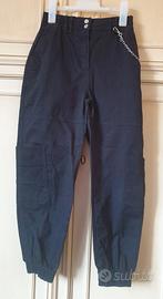 Pantalone cargo donna nero Bershka