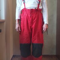 Pantaloni da sci Astrolabio rossi e neri