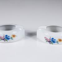 Coppia portacenere porcellana anni ’20 Bollate