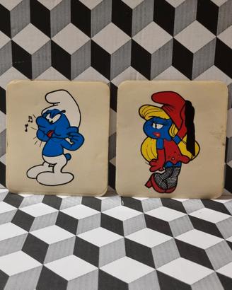 I Puffi Lotto Stickers Vintage