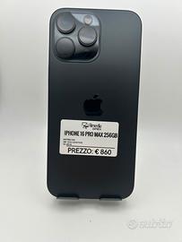 iPhone 16 Pro Max 256GB nero usato garanzia 