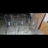 sedie in plexiglass NUOVE 