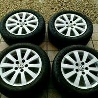 Cerchi e gomme termiche nuove 16 originali vw