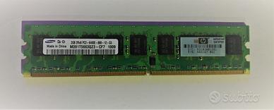 2GB DDR2 800MHz PC2-6400 ECC per SERVER