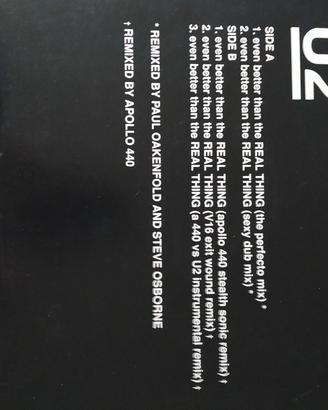 vinile U 2 even