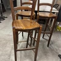 Sedie da bancone bar in legno 14 pz