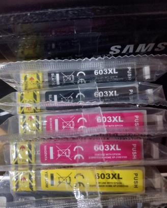 5 Cartucce 603XL Compatibili per  Epson