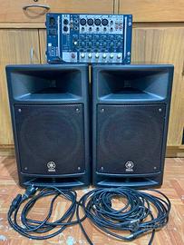 yamaha stage pass 300 +  asta mic e porta mixer