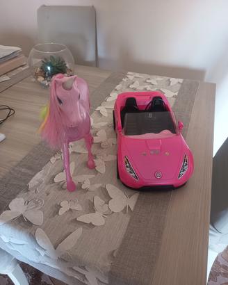Unicorno Magico + Macchina Cabriolet Rosa