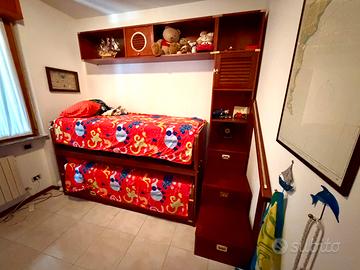Cameretta due letti stile nautico completo