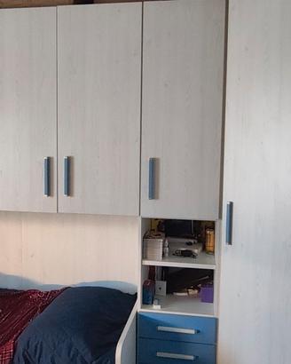 Armadiatura con letto incorporato