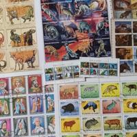 1100 foglietti francobolli diversi differenti set