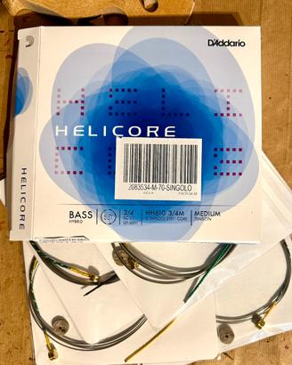 Corde per contrabbasso 3/4 D’Addario hybrid