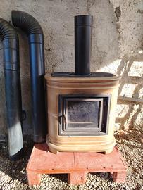 stufa maiolica con tubi scarico gratuiti