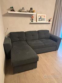 Divano letto con penisola