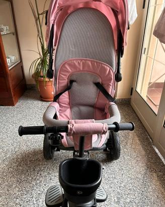 Triciclo passeggino rosa