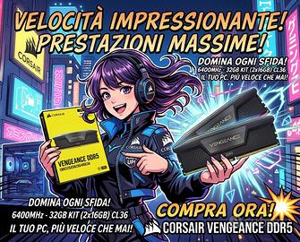 RAM DDR5 Corsair Vengeance 32GB 6400MHz CL36 Kit