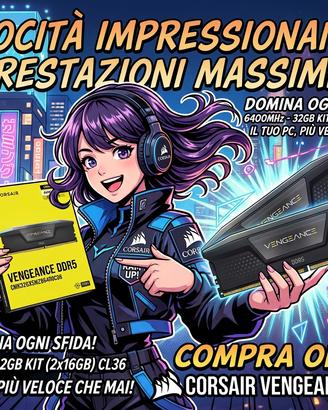 RAM DDR5 Corsair Vengeance 32GB 6400MHz CL36 Kit