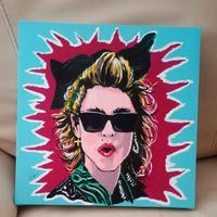 Quadro olio su tela Who's that girl 