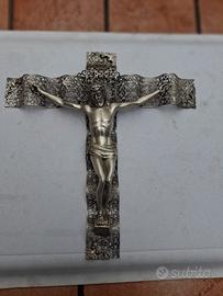 crocefisso da parete in argento 