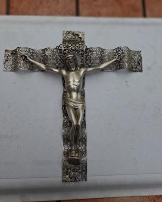 crocefisso da parete in argento 