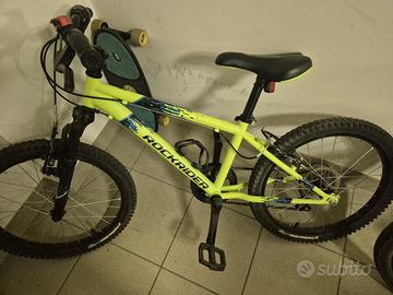 Bici 20'' Rockrider per bambini + accessori