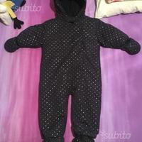 Tuta intera invernale neonata bambina 18 mesi