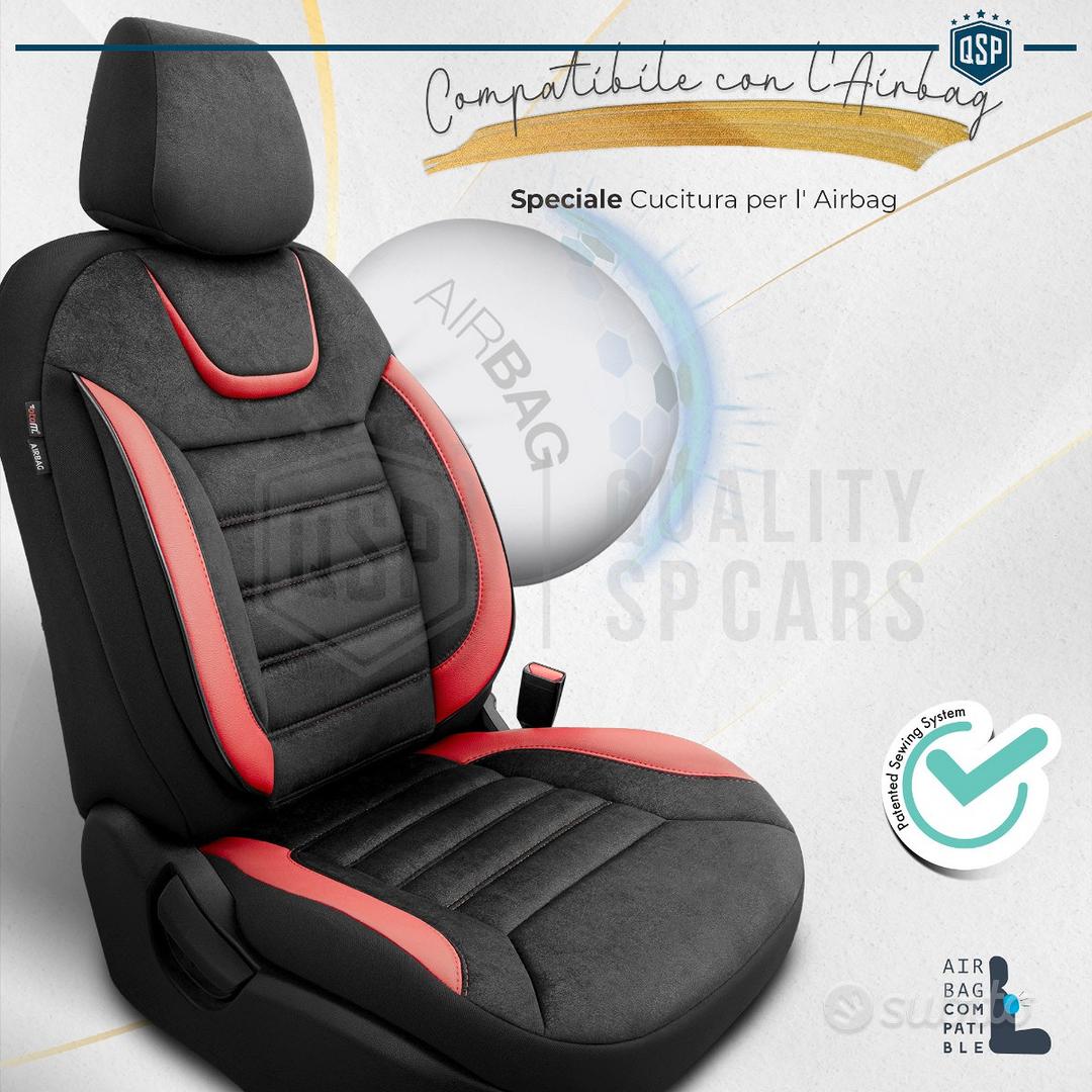 Subito - RT ITALIA CARS - SET COPRISEDILI per Fiat 500L Pelle Rossa Alcantar  - Accessori Auto In vendita a Bari