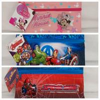 Astuccio 3 Scomparti in 1 con Cerniera Personaggi